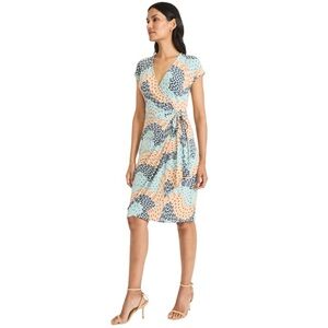 Maggy London Ellison Wrap Dress in Geo Swirl
